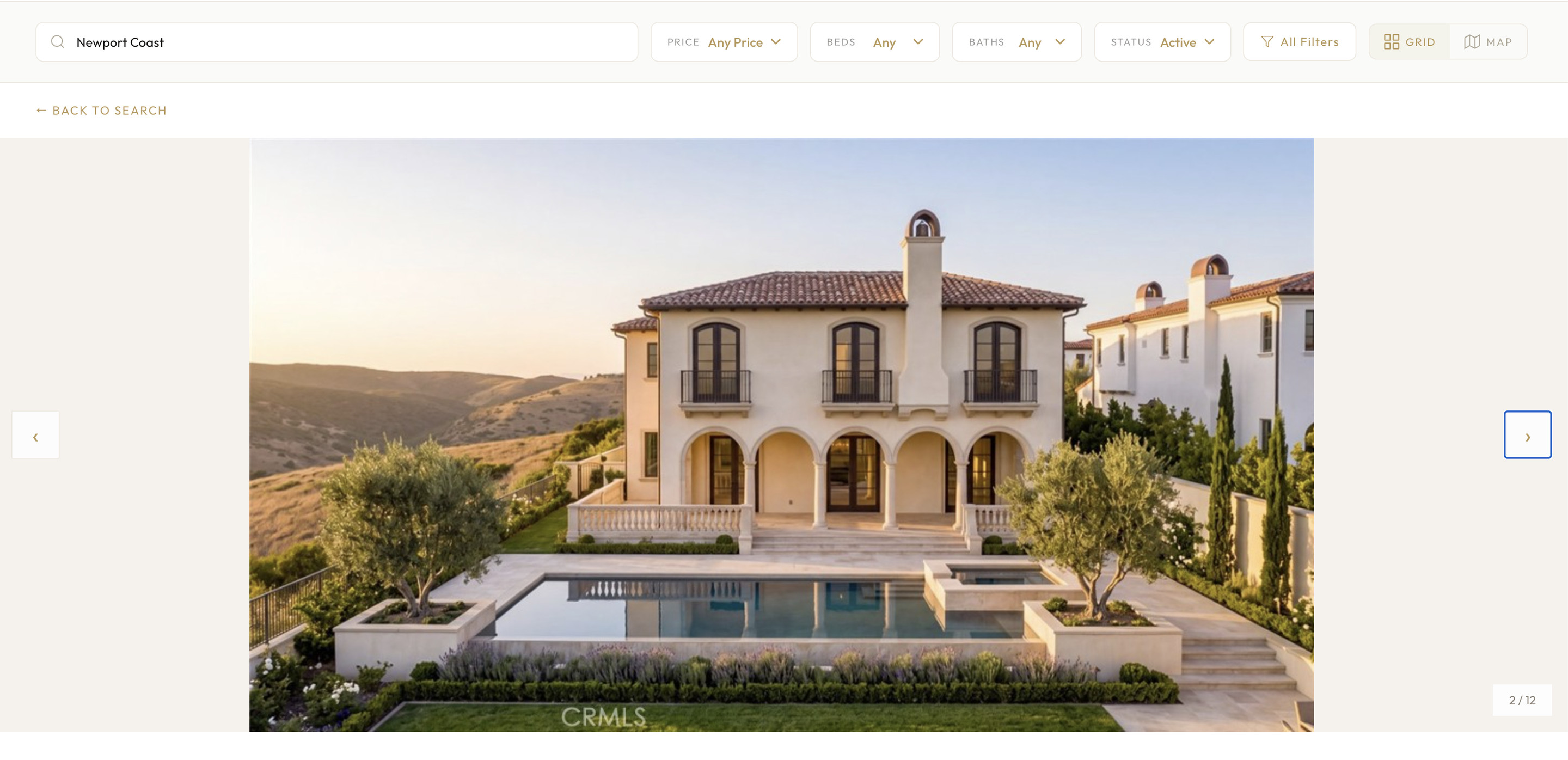 Listing photo gallery on a native IDX detail page
