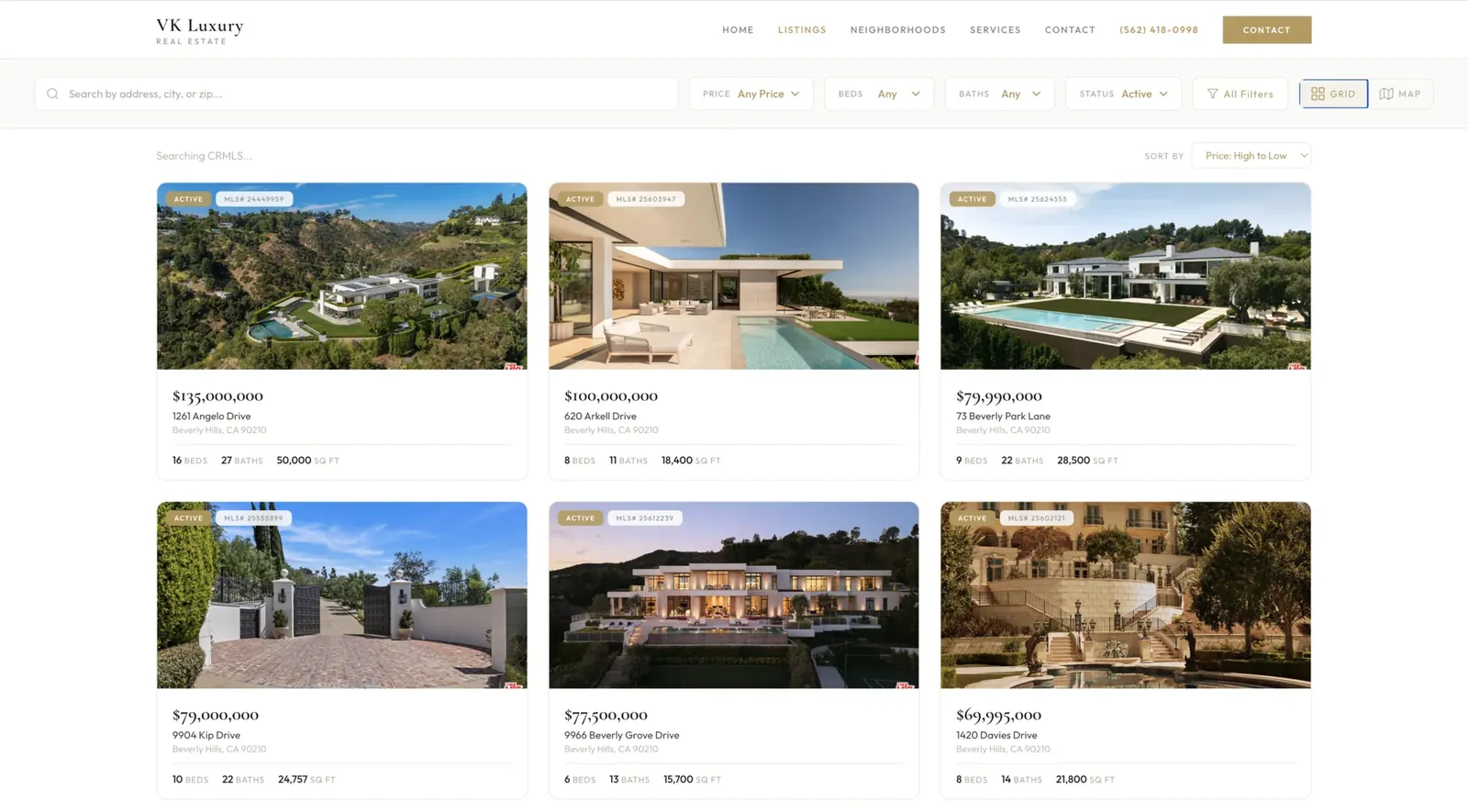 Custom IDX — Property Search Grid
